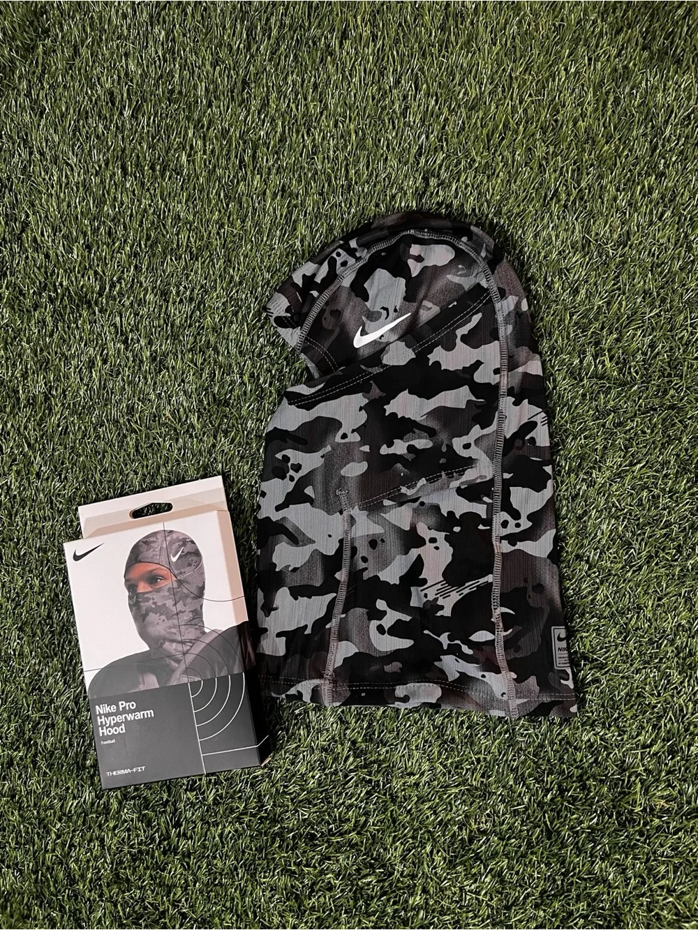 Nike Camo Thermal Hood - Black & Gray